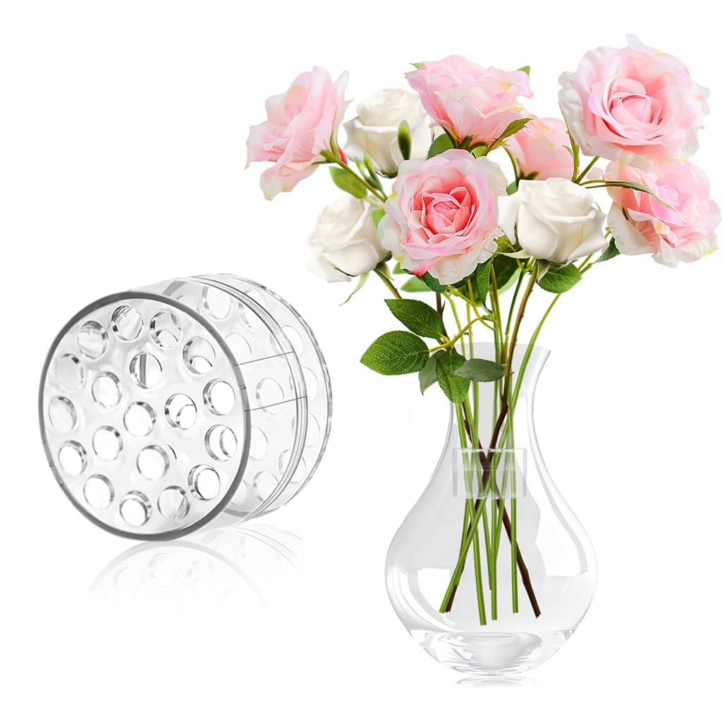 HASTHIP Flower Arrangement Holder, Spiral Stem Holder for Vases, Ikebana Flower Arranger, Acrylic Floral Grid for Flower Arrangement, Spiral DIY Bouquet Twister Flower Holder (Clear, L) HASTHIP Flower Arrangement Holder, Spiral Stem Holder for Vases, Ikebana Flower Arranger, Acrylic Floral Grid for Flower Arrangement, Spiral DIY Bouquet Twister Flower Holder (Clear, L)